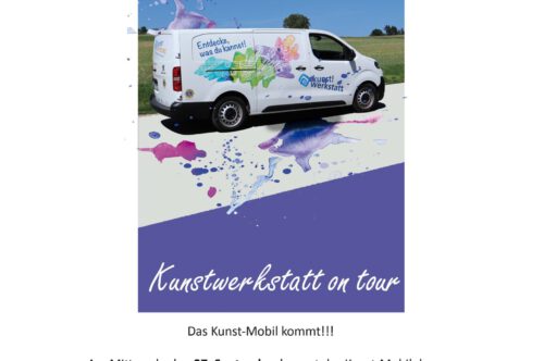 Aktion der Kunstwerkstatt Bad Kreuznach vor Ort in Feilbingert